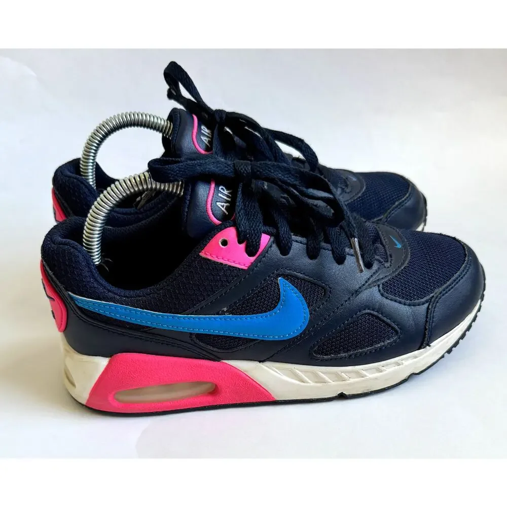 Nike Air Max Sneakers Navy Blue Pink Size Youth 4
